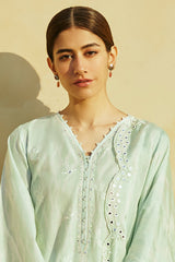 WHISPER MINT-3 PIECE LAWN EMBROIDERED SUIT