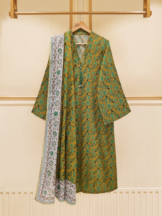 (UNSTITCHED) 3 PIECE - PURE PRINTED LAWN SUIT FF2125