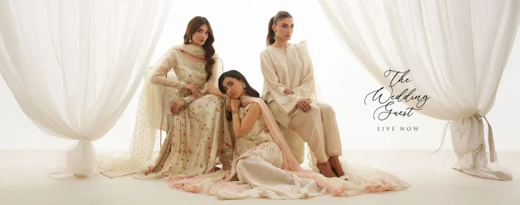 1. Close-up of a Farah Talib Aziz bridal gown, highlighting fine embellishments.