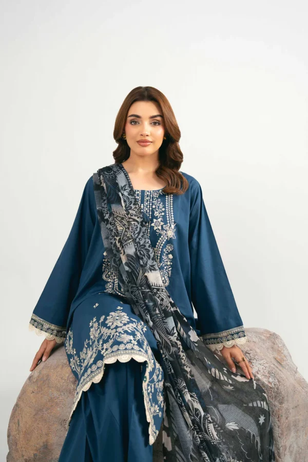 3 Piece - Dyed Printed Embroidered Suit - 42502028 - Image 3