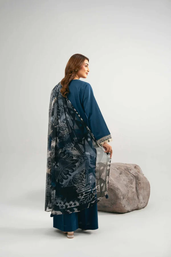 3 Piece - Dyed Printed Embroidered Suit - 42502028 - Image 6
