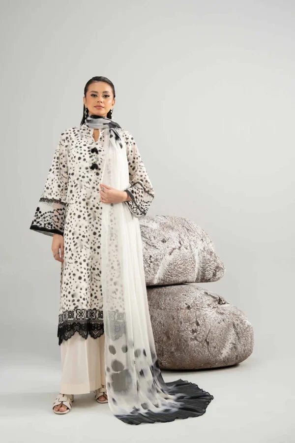 3 Piece - Printed Embroidered Suit - 42502031 - Image 5