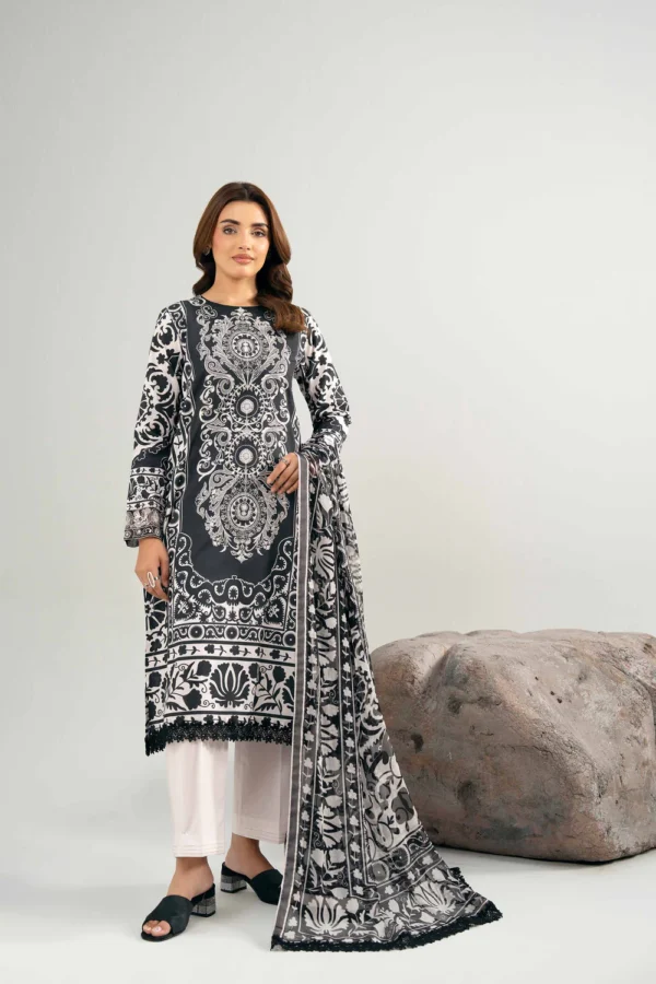 3 Piece - Digital Printed Embroidered Suit - 42502036 - Image 3