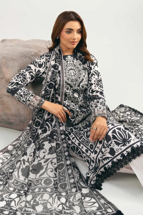 3 Piece - Digital Printed Embroidered Suit - 42502036 - Image 6