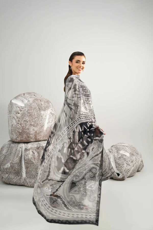 3 Piece - Digital Printed Embroidered Suit - 42502037 - Image 5
