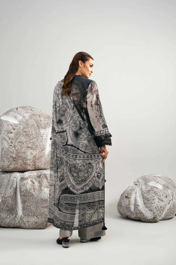 3 Piece - Digital Printed Embroidered Suit - 42502037 - Image 7