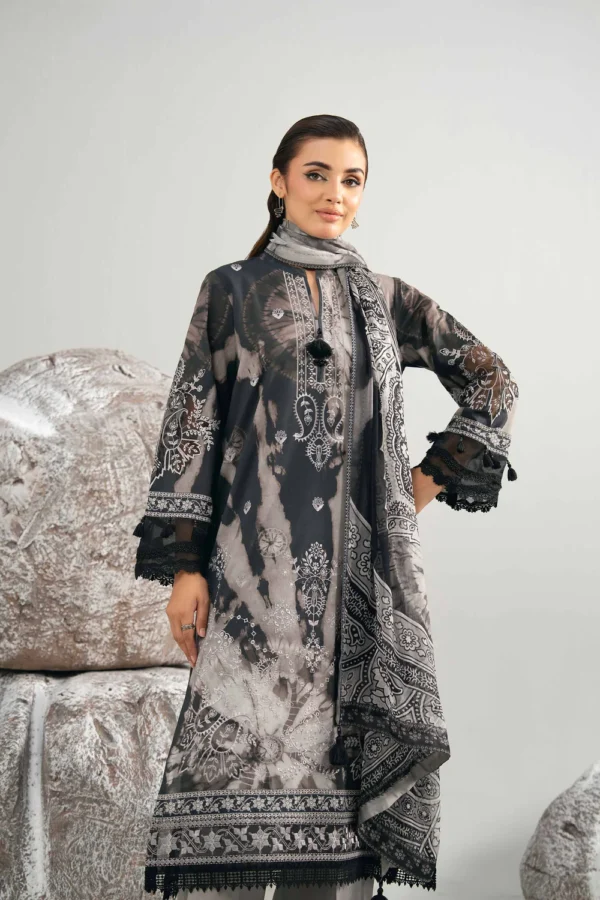 3 Piece - Digital Printed Embroidered Suit - 42502037 - Image 3