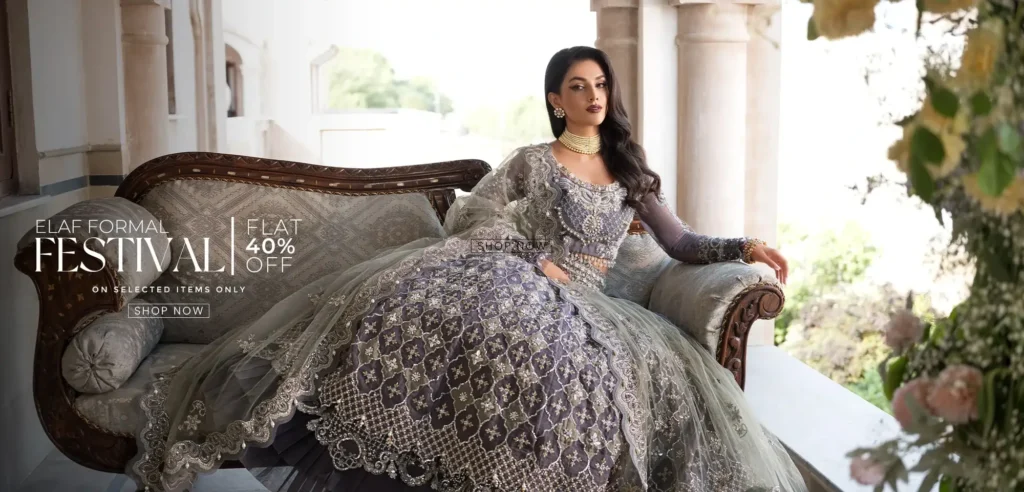  A model walking the runway in an Elaf creation, highlighting the brand's innovative designs and attention to detail.