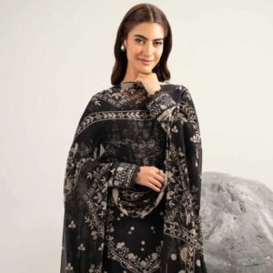 3 Piece - Digital Printed Embroidered Suit - 42502035