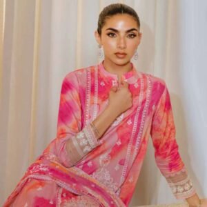 2 Piece - Digital Printed Embroidered Suit - 42502077