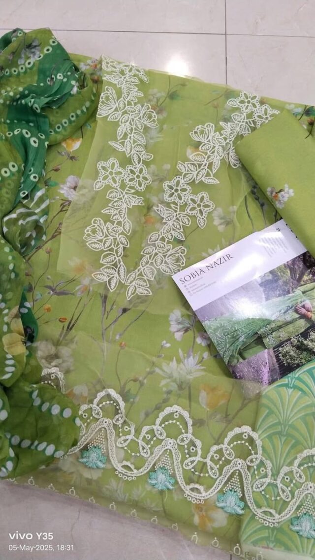 Sobia nazir basic  Embroidered prints collection available for booking
Price only 125 aed
For online order do inbox or WhatsApp 00071528875544
Cash on delivery available all over
For daily updates join our WhatsApp group
https://chat.whatsapp.com/CHJlm5GmJMT9tyWgevtiTc