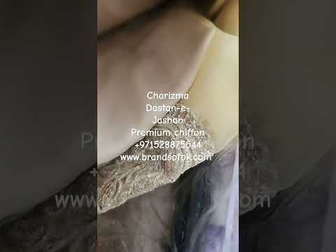 Charizma Dastan-e-Jashan Premium chiffon +971528875544 www.brandsofpk.com