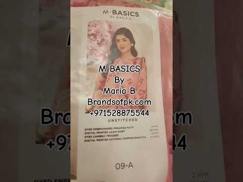 M Basic by Maira B Unstitched spring summer 2025
