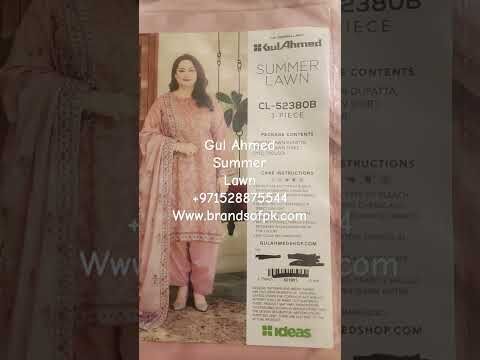 Gul Ahmed summer lawn +971528875544 Www.brandsofpk.com